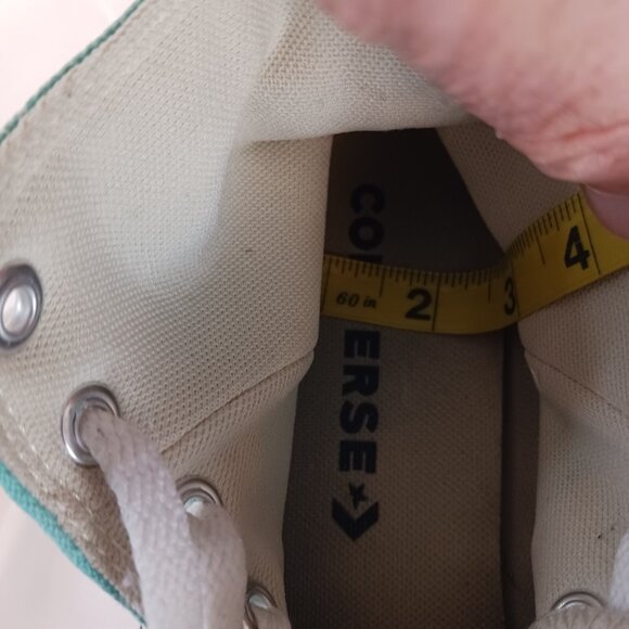 Converse All Star Hi-Top Sneakers Chuck Taylor Unisex Men 6/ Women 7 Turquoise - Picture 9 of 13